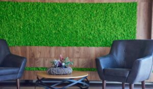 چمن مصنوعی در طراحی دیوار سبز