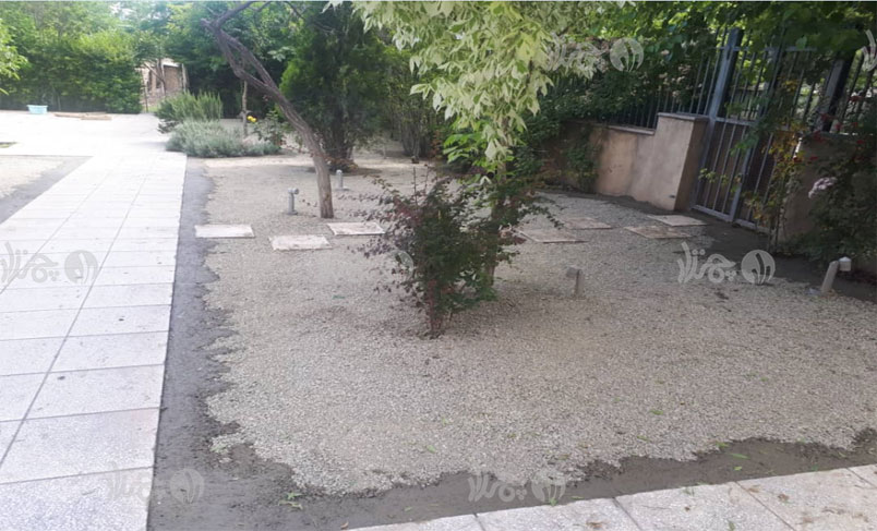 چمن مصنوعی باغچه حیاط محله ونک