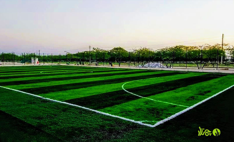 نصب چمن مصنوعی زمین فوتبال